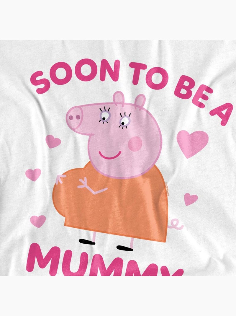 T-shirt soon to be - peppa pig Blanc - Kiabi