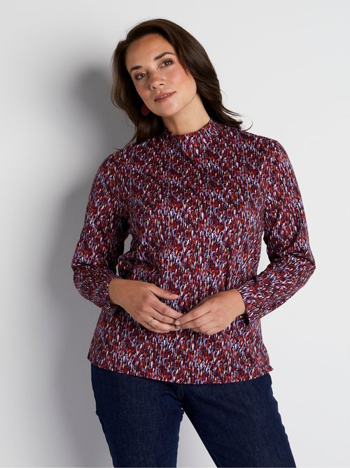 T-shirt sous-pull manches longues col montant - Kiabi
