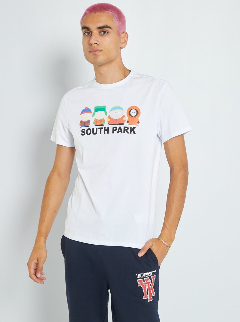 T-shirt 'South Park' en jersey blanc - Kiabi