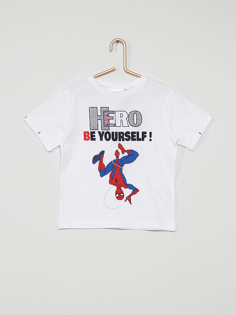 T-shirt 'Spider-Man' blanc - Kiabi