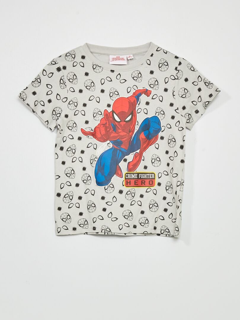 T-shirt 'Spider-Man' gris - Kiabi