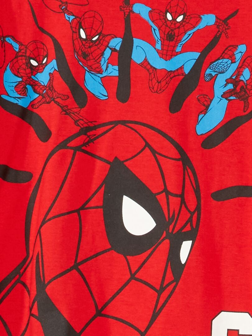 T-shirt 'Spider-Man' manches longues Rouge - Kiabi