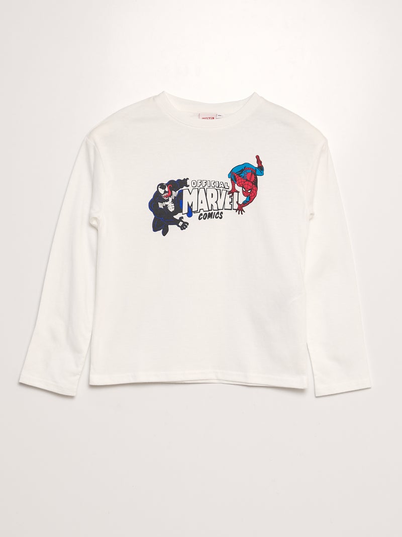 T-shirt 'Spider-Man' 'Marvel' Blanc - Kiabi