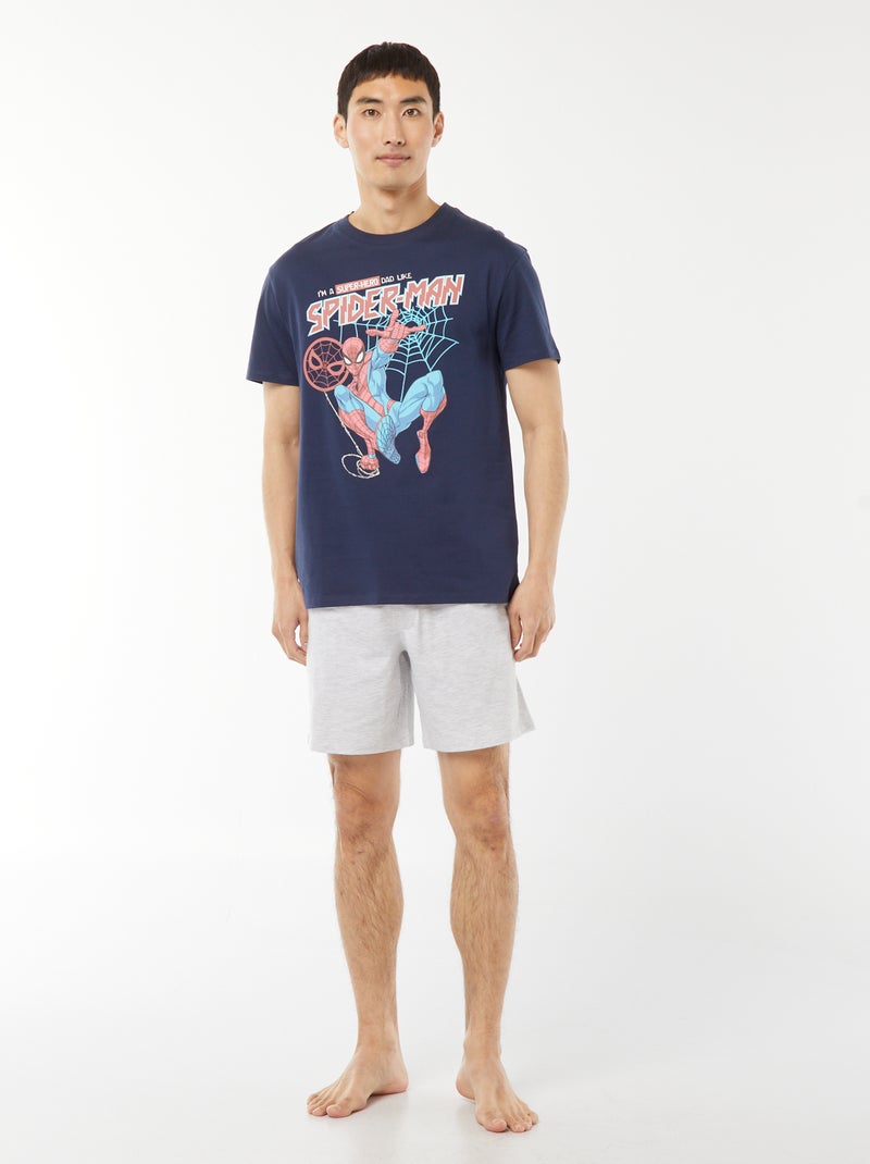 T-shirt 'Spider-Man' 'Marvel' BLEU - Kiabi