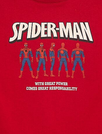 T-shirt 'Spider-Man' 'Marvel' manches courtes