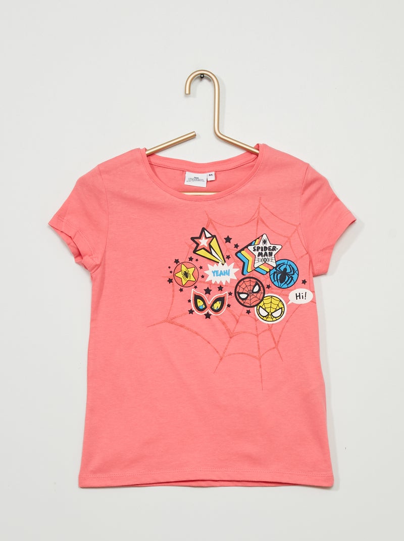 T-shirt 'Spider-Man' Rose - Kiabi