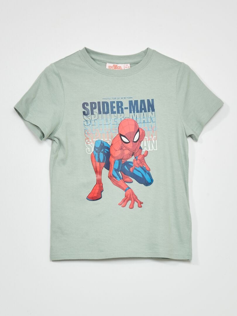 T-shirt 'Spider-Man' Vert - Kiabi