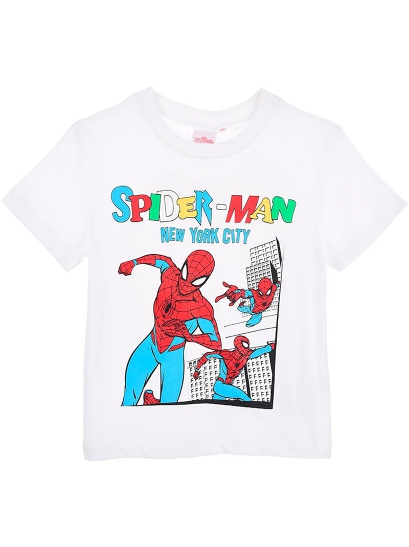 T-Shirt Spiderman| Licence Officielle Blanc - Kiabi