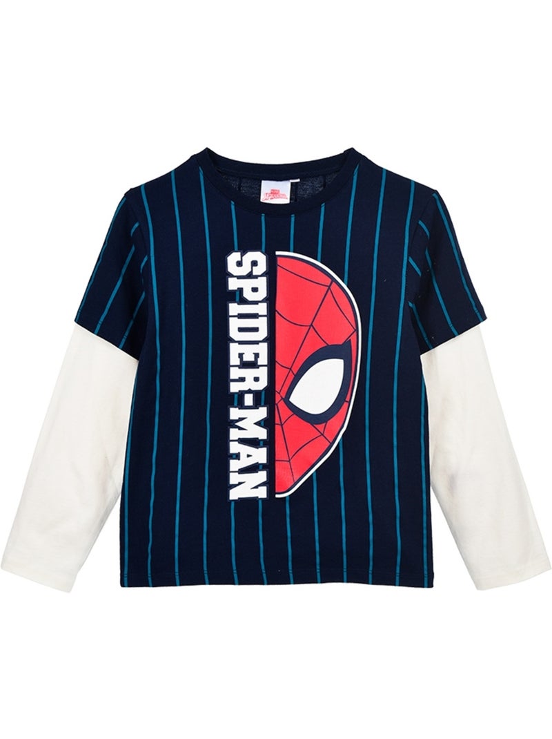 T-Shirt Spiderman| Licence Officielle Bleu - Kiabi