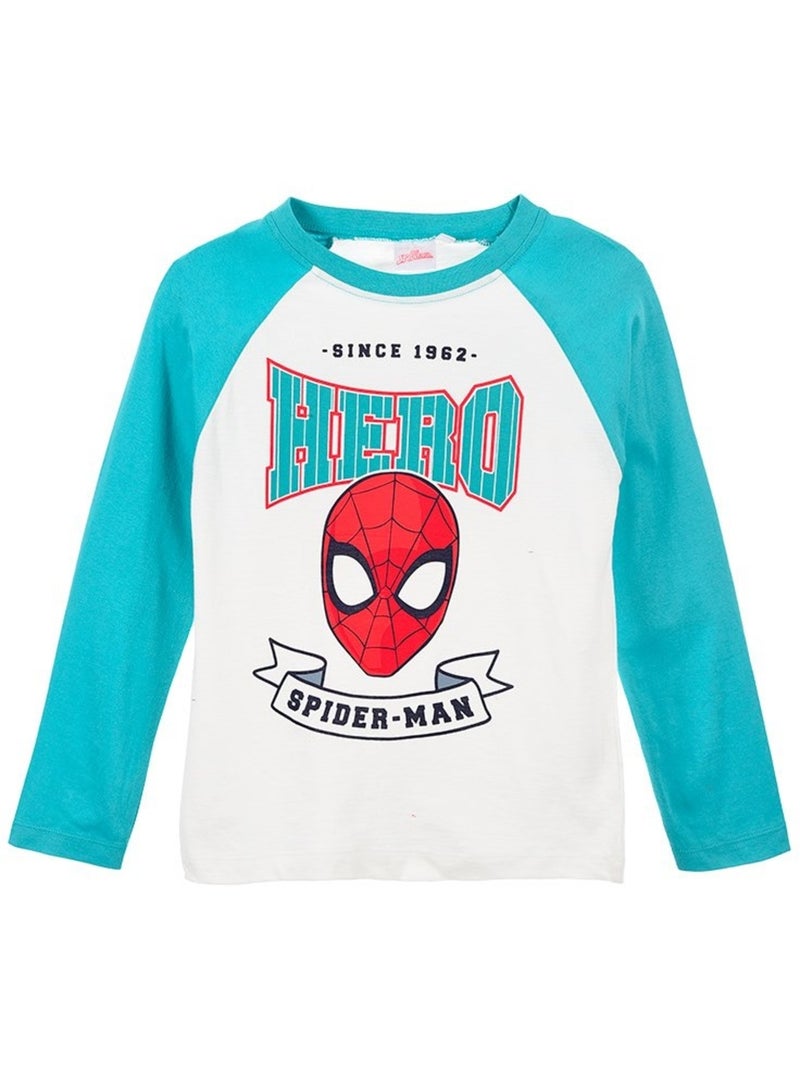 T-Shirt Spiderman| Licence Officielle Bleu - Kiabi