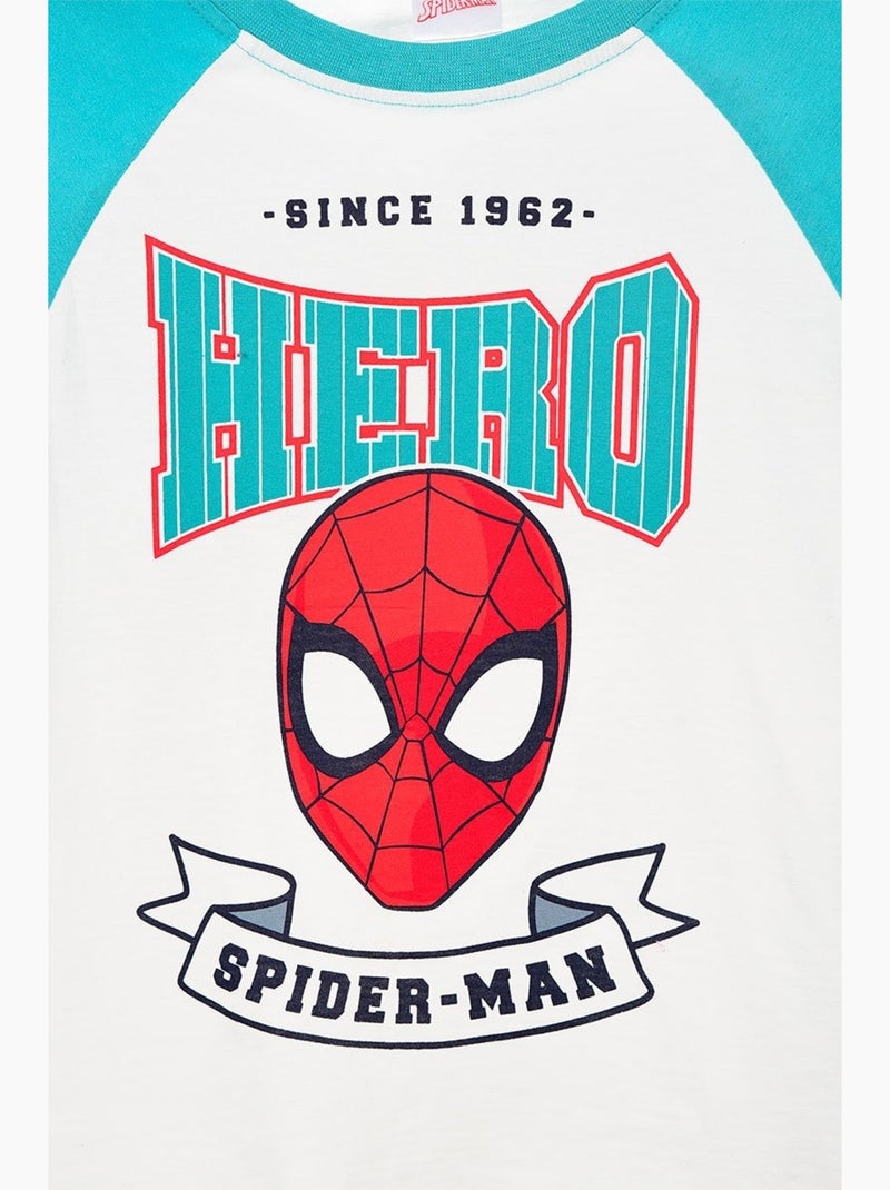 T-Shirt Spiderman| Licence Officielle Bleu - Kiabi