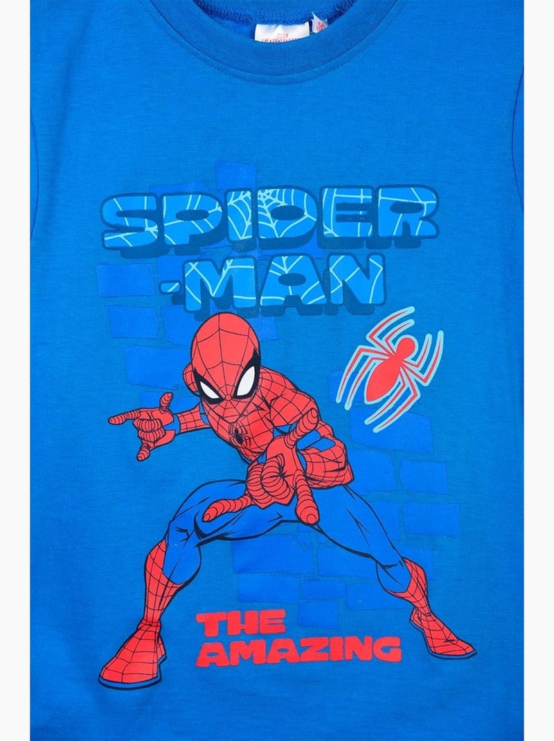 T-Shirt Spiderman| Licence Officielle Bleu - Kiabi