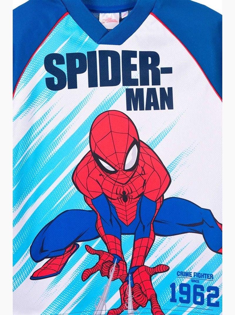T-Shirt Spiderman| Licence Officielle Bleu - Kiabi