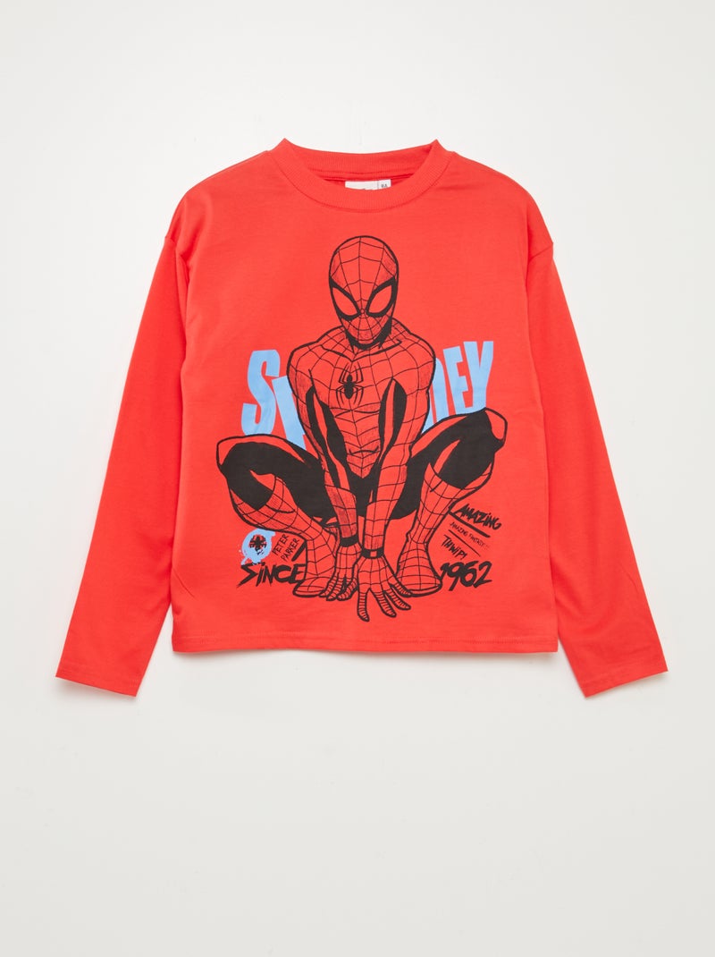 T-shirt 'Spiderman' 'Marvel' Rouge - Kiabi