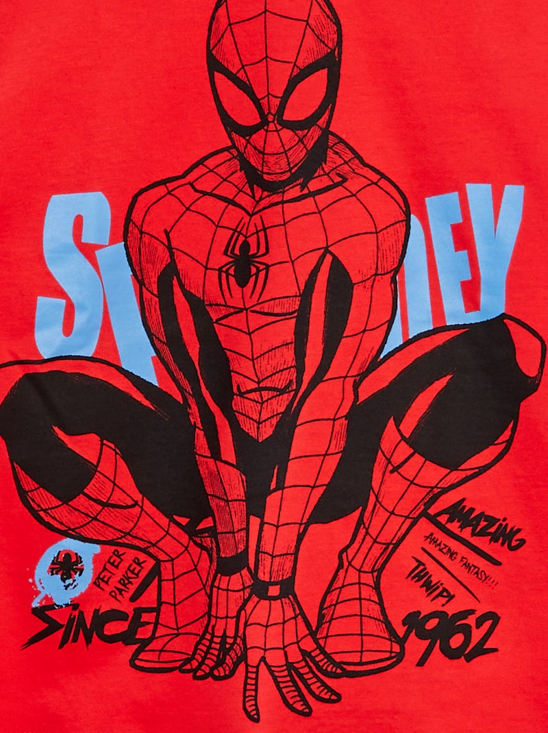 T-shirt 'Spiderman' 'Marvel' Rouge - Kiabi