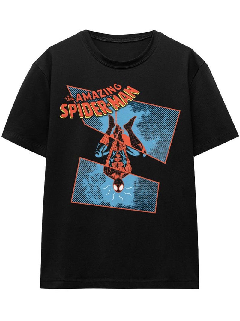 T-shirt spidey senses tingling - homme araignée Noir - Kiabi