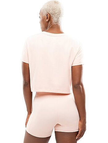 T-shirt sport à nœud torsadé femme fitness femme space