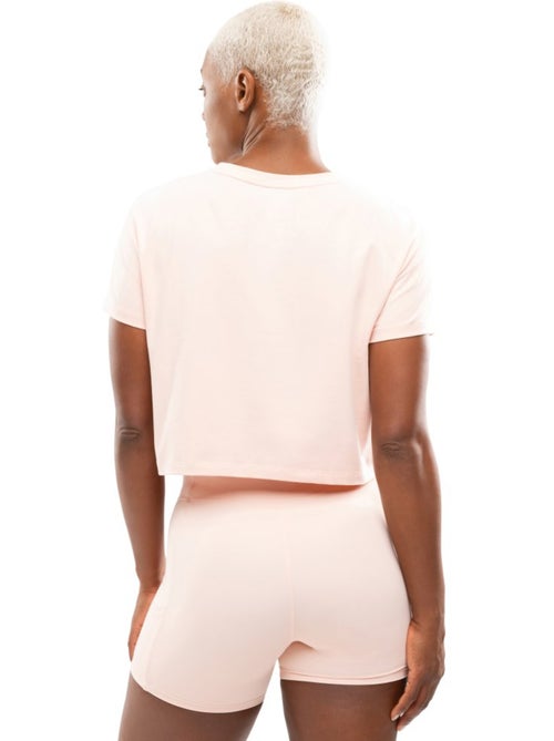 T-shirt sport à nœud torsadé femme fitness femme space - Kiabi T-shirt sport à nœud torsadé femme fitness femme space - Kiabi