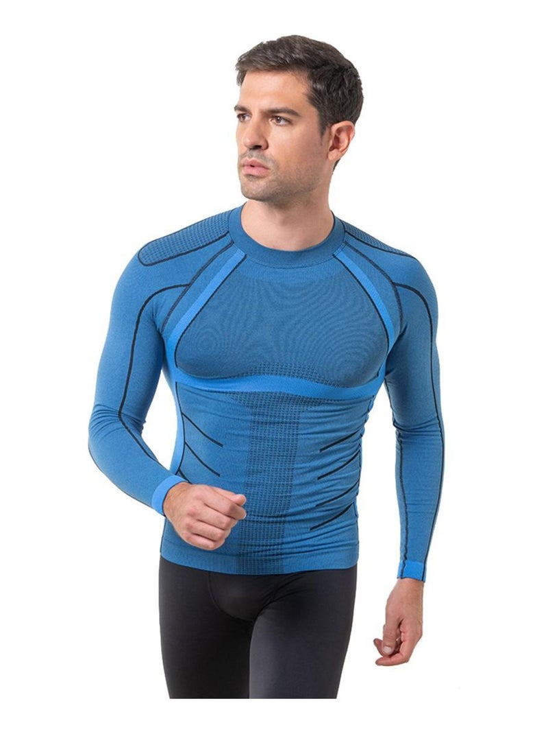 T-shirt sport en polypropylène, Acro Bleu azur - Kiabi