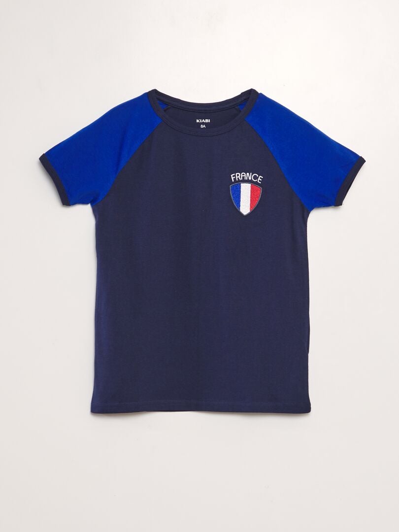 T-shirt sport 'Equipe de France' Bleu - Kiabi