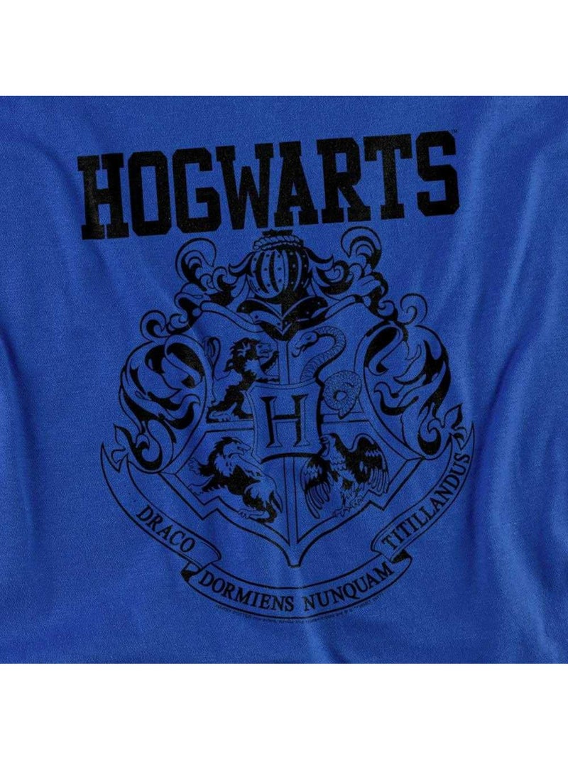 T-shirt sport motif/style poudlard - harry potter Bleu roi - Kiabi