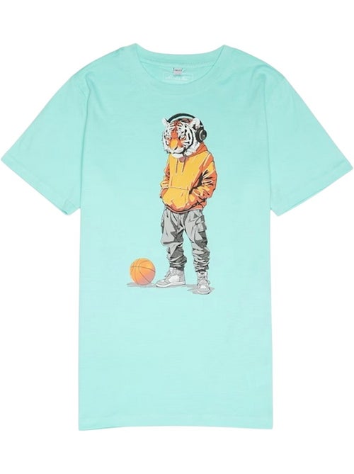 T-shirt sport motif/style tigre - mister tee - Kiabi