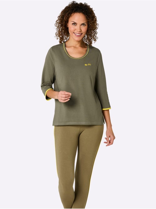 T-shirt sportif à manches longues avec broderie feel good - Taille standard - Witt - Kiabi T-shirt sportif à manches longues avec broderie feel good - Taille standard - Witt - Kiabi