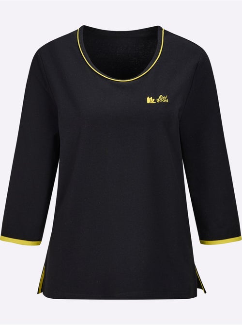 T-shirt sportif avec col rond et manches 3/4 en jersey fin - Taille standard - Witt - Kiabi T-shirt sportif avec col rond et manches 3/4 en jersey fin - Taille standard - Witt - Kiabi