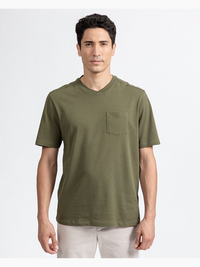 T-shirt spot   regular - new man Vert - Kiabi