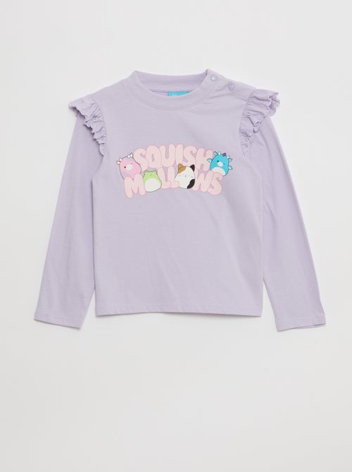 T-shirt 'Squichmallows' avec volants aux épaules - collection facile à enfiler - Kiabi
