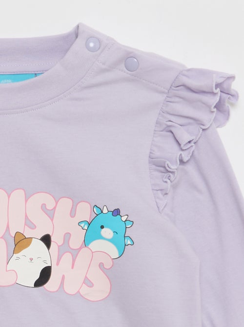 T-shirt 'Squichmallows' avec volants aux épaules - collection facile à enfiler - Kiabi