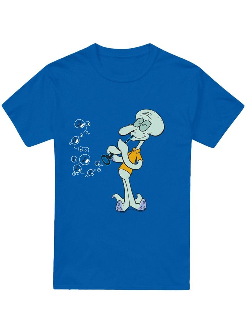 T-shirt squidward's clarinet - bob l'éponge Bleu roi - Kiabi