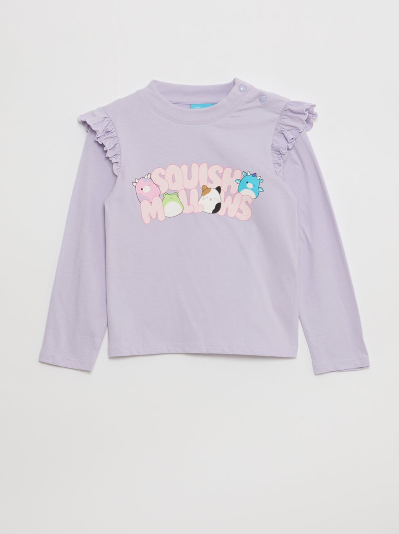 T-shirt 'Squish Mellow' avec volants aux épaules - So Easy Rose - Kiabi