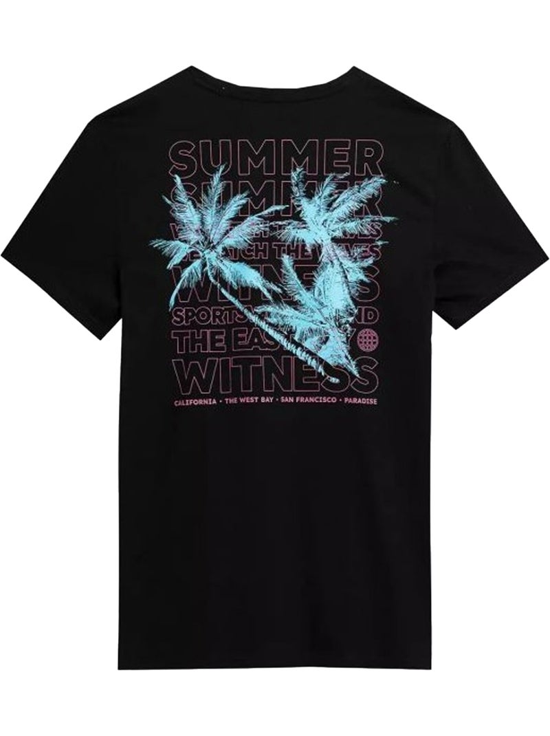 T-shirt ss23ttshm359 - 4f Noir - Kiabi