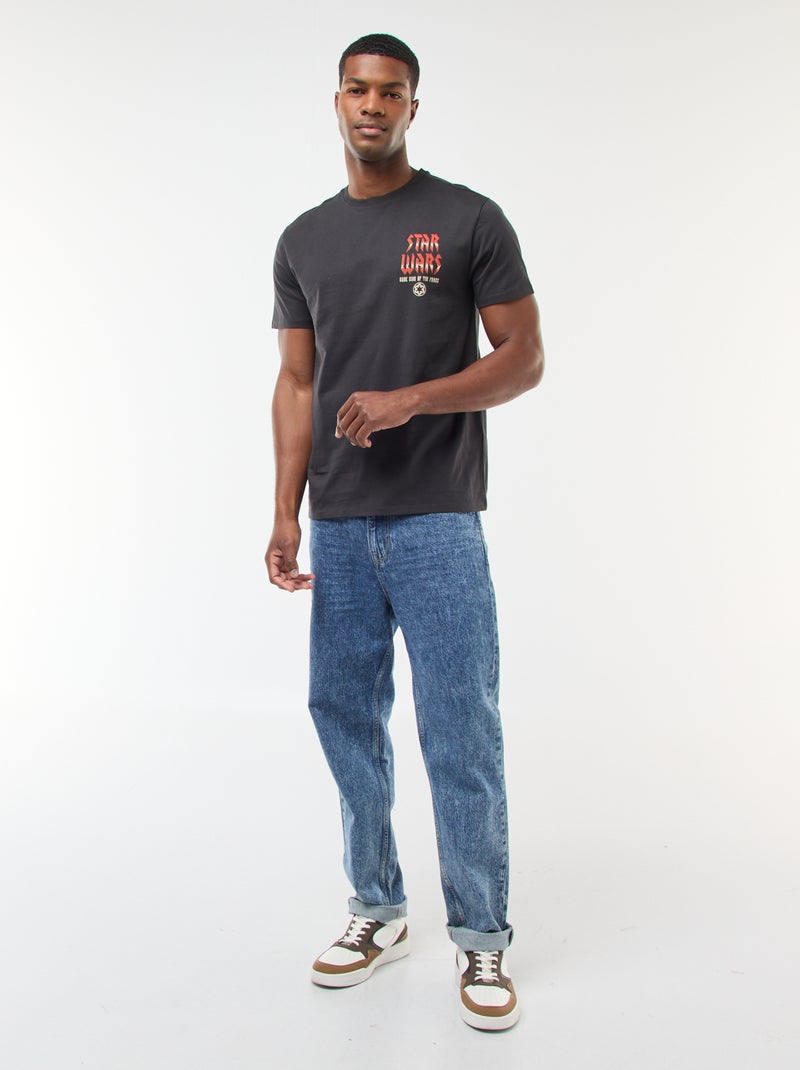 T-shirt 'Star Wars' 'Dark Vador' à manches courtes Noir - Kiabi