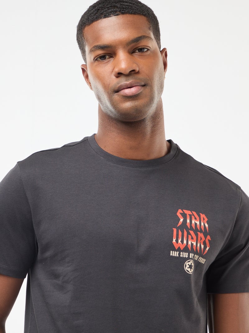 T-shirt 'Star Wars' 'Dark Vador' à manches courtes Noir - Kiabi