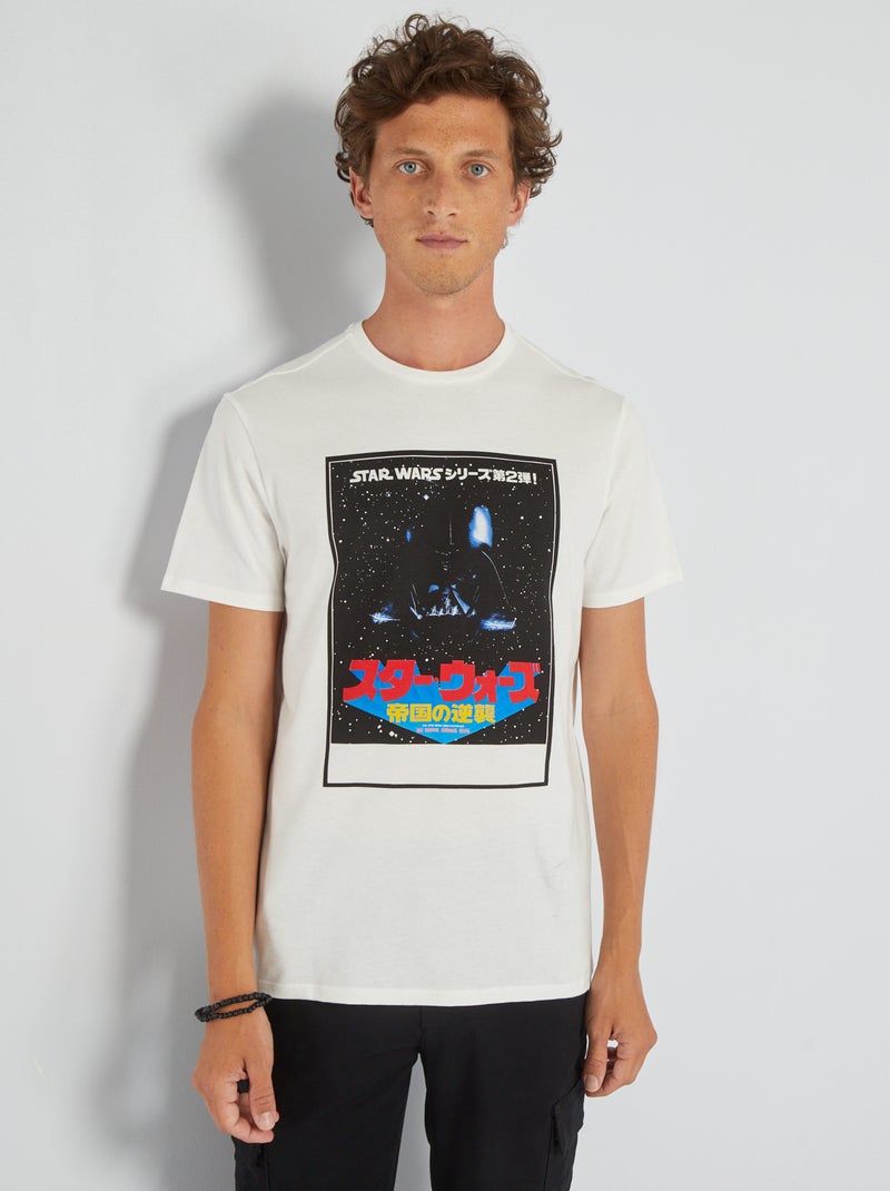 T-shirt 'Star-Wars en Ecru - Kiabi