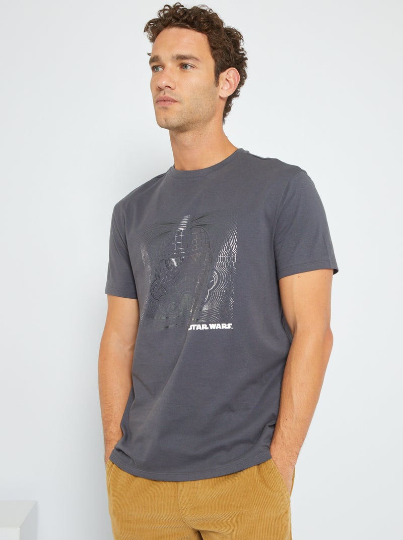 T-shirt 'Star Wars' en jersey Gris - Kiabi