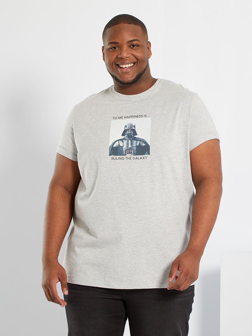 T-shirt 'Star Wars' gris clair chiné - Kiabi