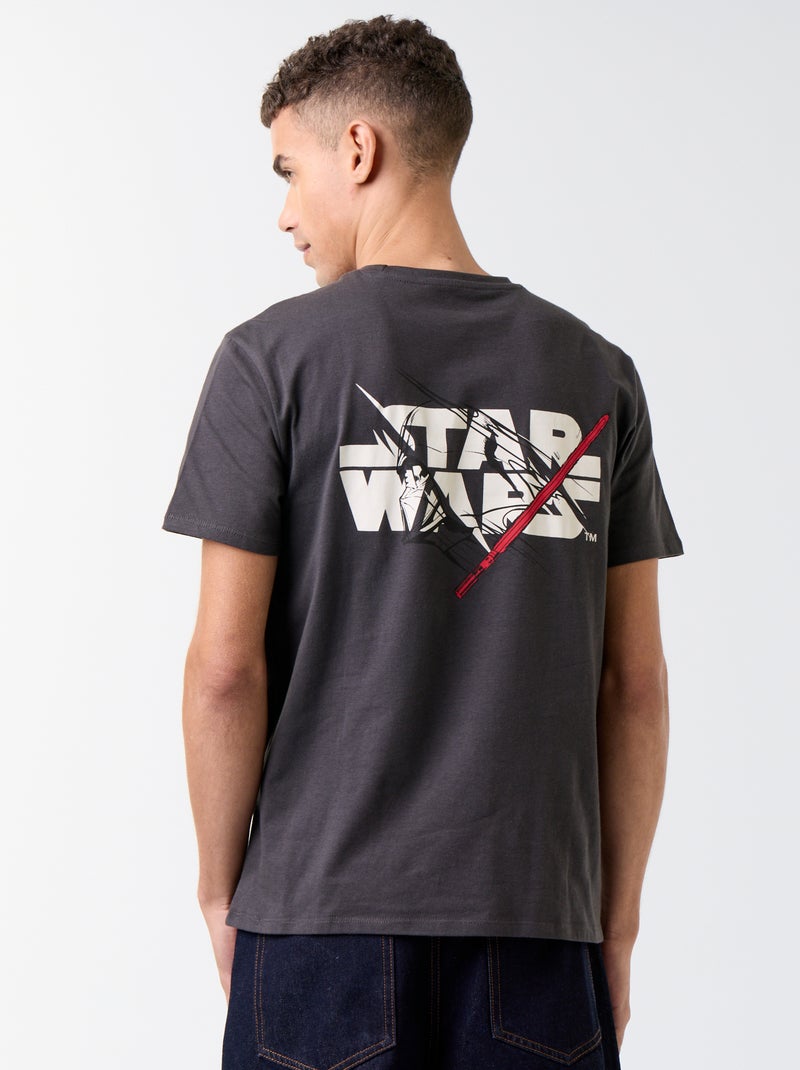 T-shirt 'Star Wars' imprimé recto/verso Noir - Kiabi