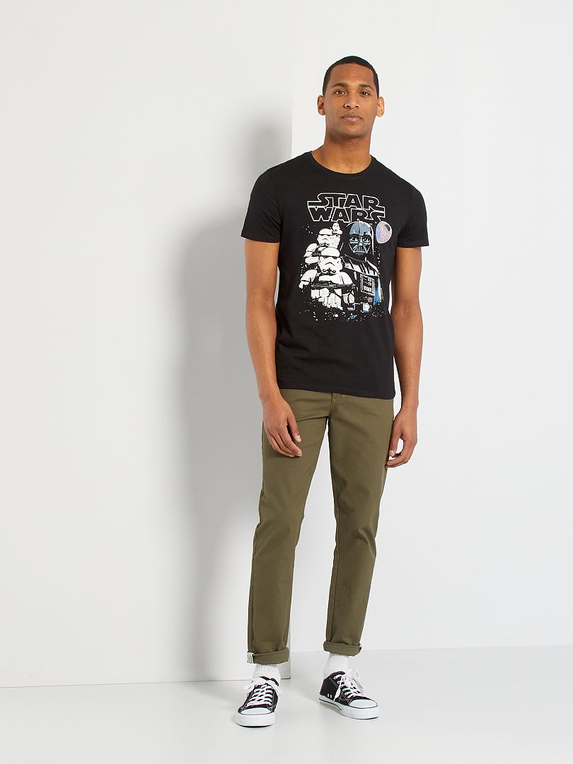 T-shirt oversize imprimé - Noir/Star Wars - FEMME | H&M FR