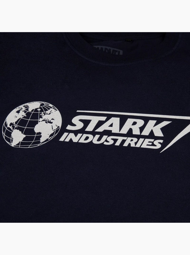 T-shirt stark industries - marvel Bleu Bleu marine Blanc - Kiabi