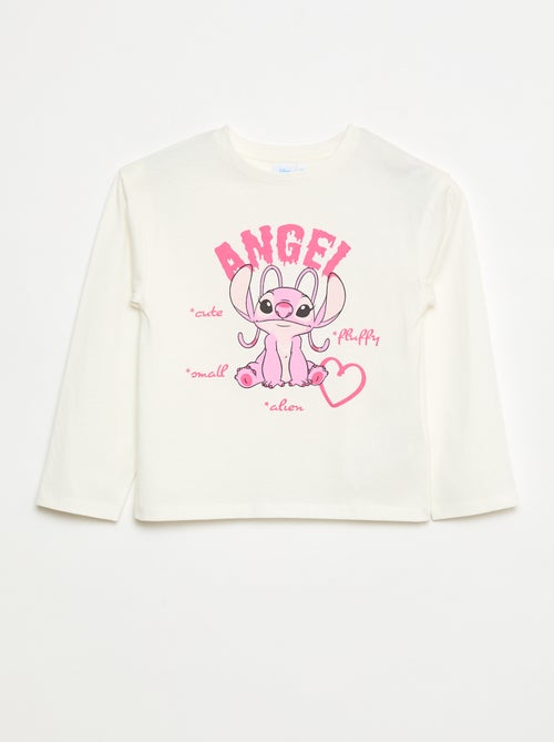 T-shirt 'Stitch' 'Angel' 'Disney' à manches longues - Kiabi