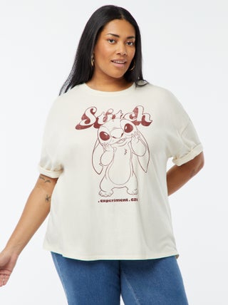 T-shirt 'Stitch' 'Disney' manches courtes