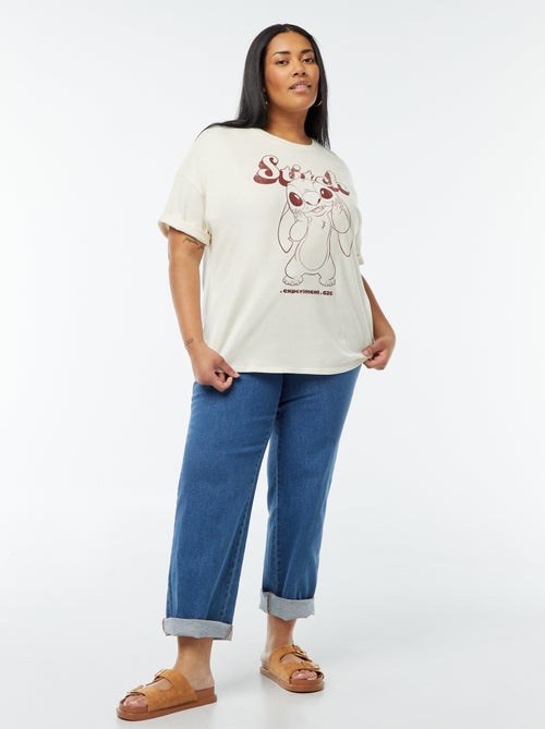 T-shirt 'Stitch' 'Disney' manches courtes - Kiabi