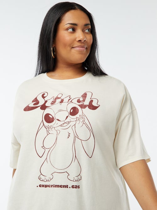 T-shirt 'Stitch' 'Disney' manches courtes - Kiabi