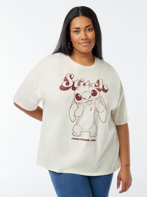T-shirt 'Stitch' 'Disney' manches courtes - Kiabi