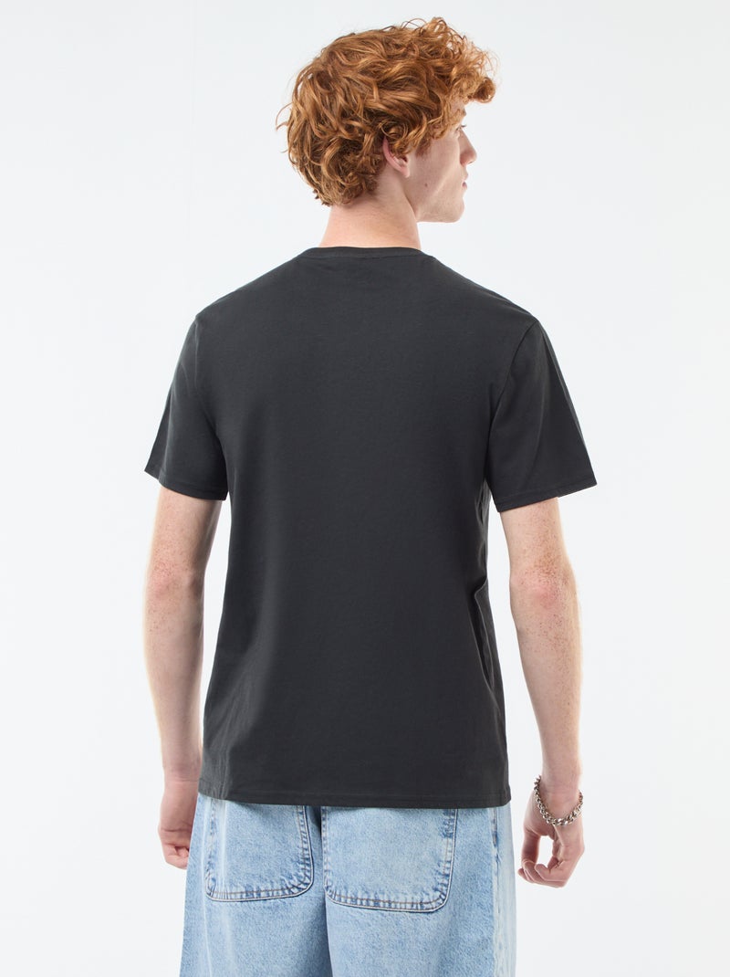 T-shirt 'Stranger things' en coton Noir - Kiabi