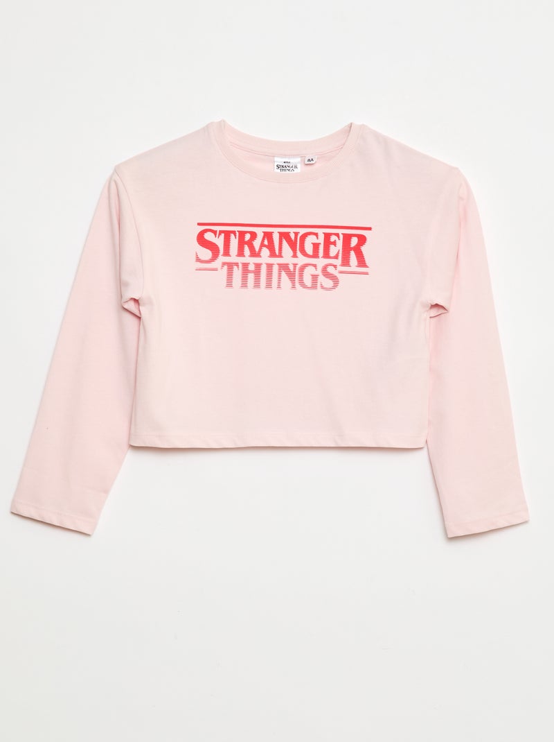 T-shirt 'Stranger Things' Rose - Kiabi