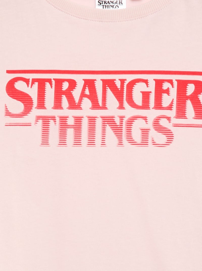 T-shirt 'Stranger Things' Rose - Kiabi